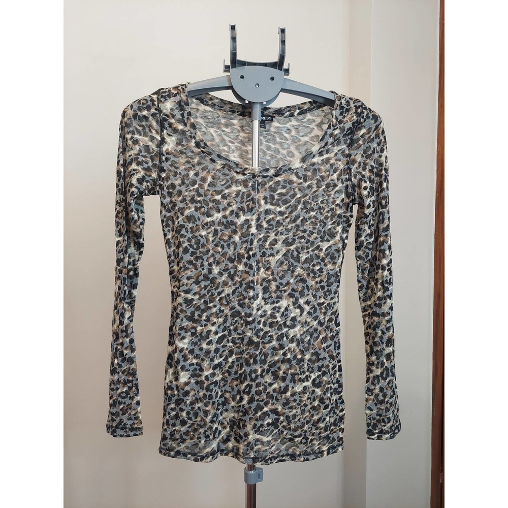 Fancy Scoop Express Blouse Leopard brown M